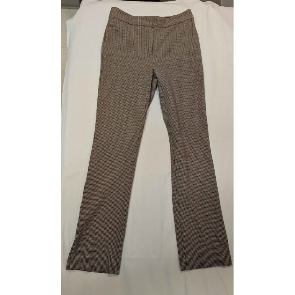 Babaton Atelier Houndstooth Pants Womens 00 Brown Slim